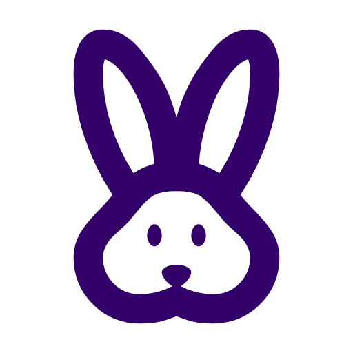 cruelty-free rabbit icon